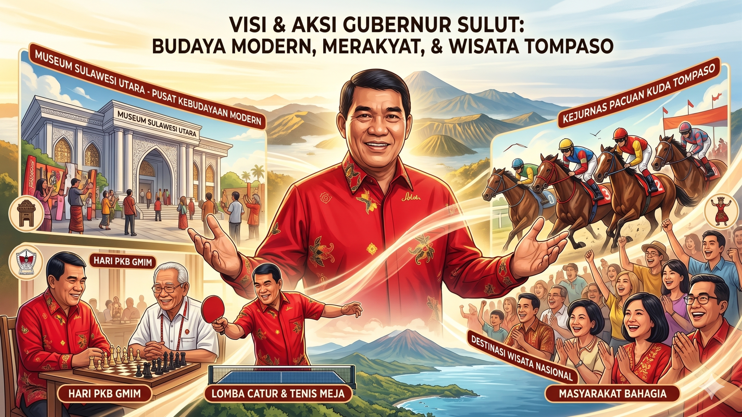 Kopi, Catur, dan Visi Besar, Kedekatan Yulius Selvanus yang Mengubah Wajah Sulawesi Utara