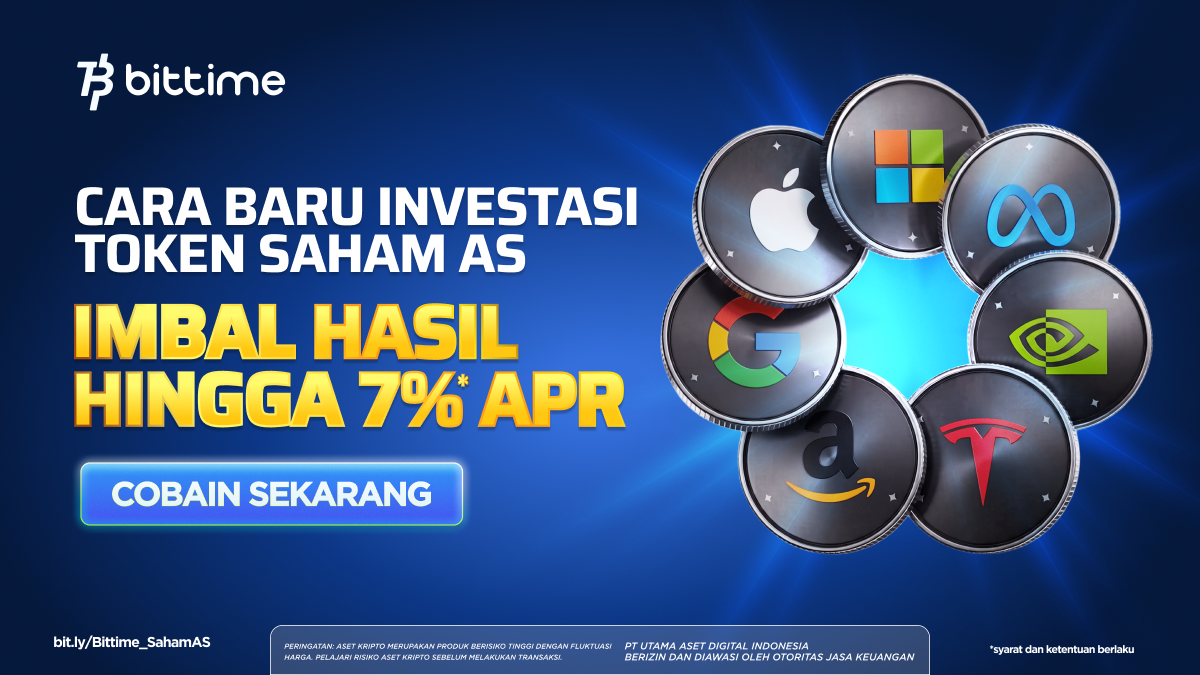 Minat Investor Indonesia terhadap Aset AI Global Meningkat, Bittime Luncurkan Fitur Earn pada Tokenized US Stocks