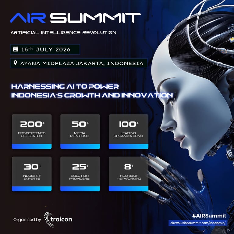 Artificial intelligent summit –Indonesia 2026:  16th JULY 2026 AYANA Midplaza Jakarta, Indonesia